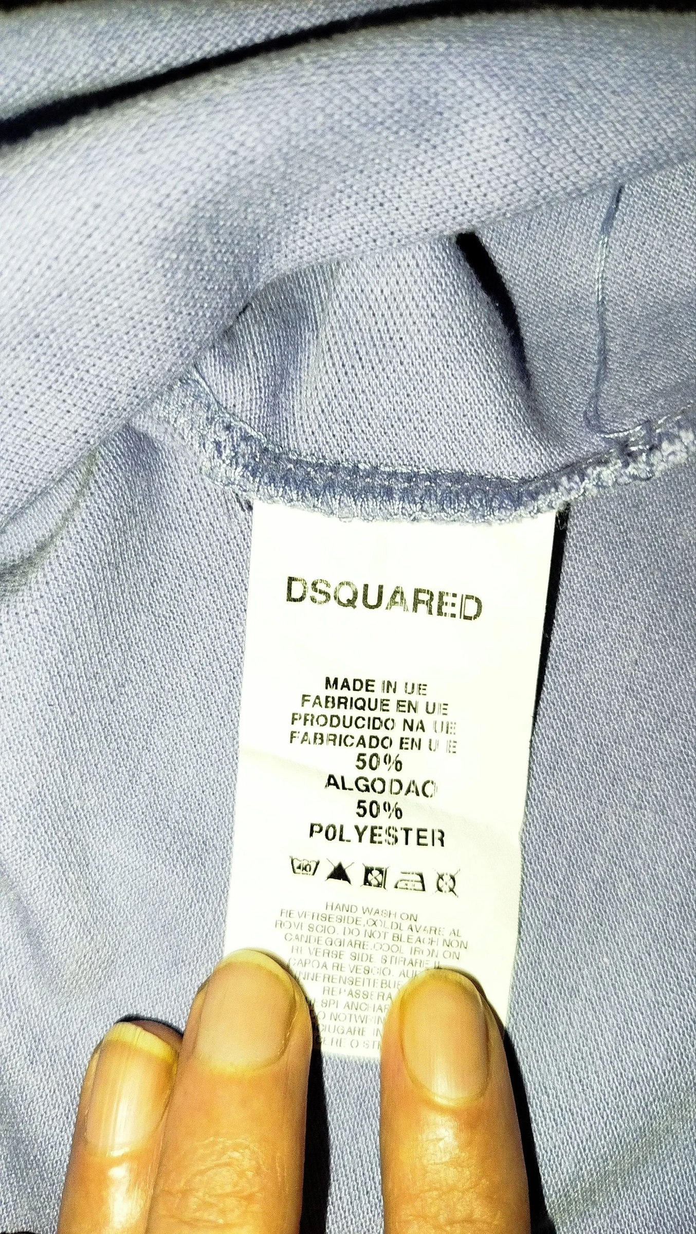 Polo Dsquared2 lavanda com patches e bordados - Tamanho S – photo 7